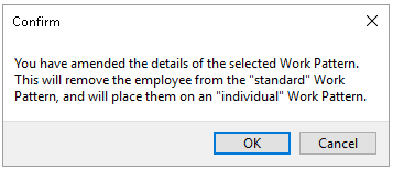 Confirmation Amend Work Pattern