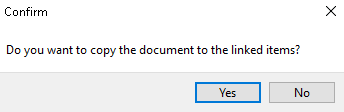 Copy document to linked items