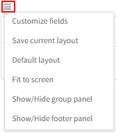 Customise Table Layout