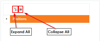 Expand/Collapse icons