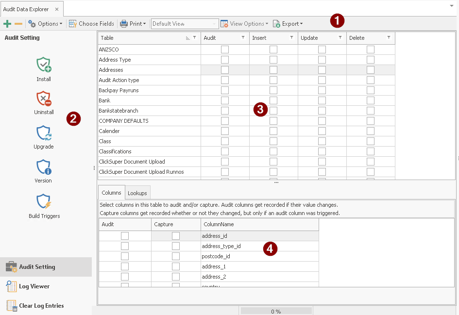 The Audit Data Explorer Desktop